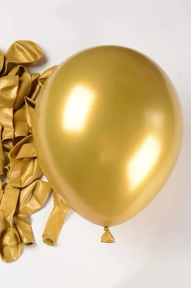 Beysüs Gold Krom Balon 7 Adet 12inç - Resim 2