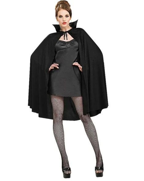 NessiWorld Siyah Renk Yakalı Halloween Pelerini 90 cm ürün görseli 1