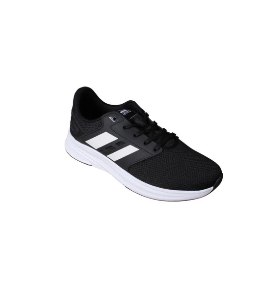 JUMP Erkek Siyah Beyaz Fileli Memory Taban Sneaker Spor Ayakkabı ürün görseli 1