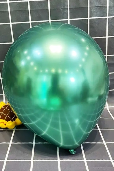 Beysüs Yeşil Krom Balon 7 adet 12inç - Resim 2
