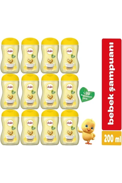 Dalin Bebek Şampuanı Klasik 12 x 200 ml ürün görseli 1
