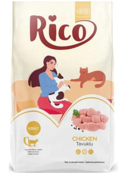 Rico Tavuklu Yetişkin Kedi Maması 15 KG ürün görseli 1