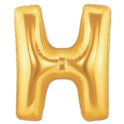 Nessiworld H Harf Folyo Balon Altın Renk  40 inç ürün görseli 1