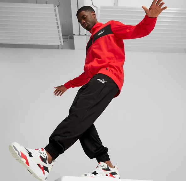 Puma Poly Piping Suit Kırmızı Ateş Erkek Eşofman Takımı 684852-15 ürün görseli 1
