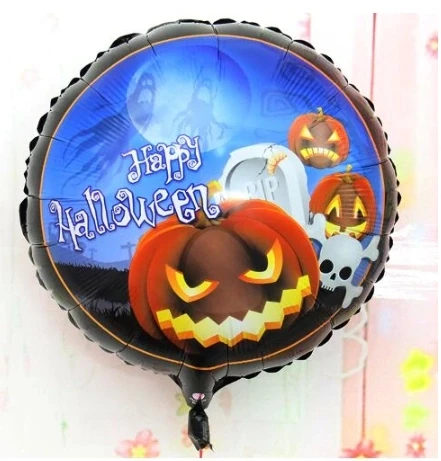 Happy Halloween Balkabağı Folyo Balon 18 inç ürün görseli 1