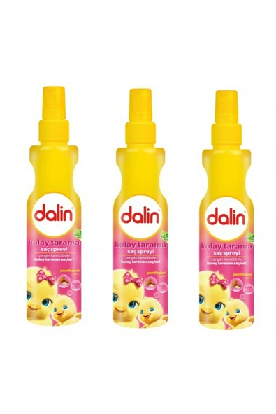 Dalin Badem Özlü Kolay Tarama Saç Spreyi 3 x 200 ml ürün görseli 1