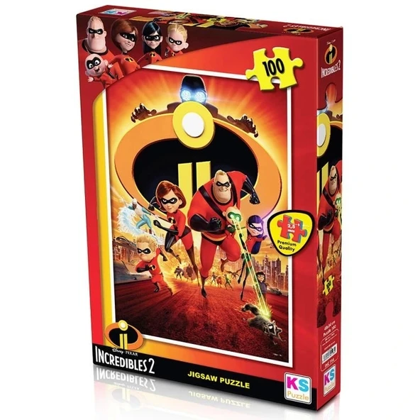 Nessiworld 100 Parça Incredibles 2 Puzzle - Resim 2