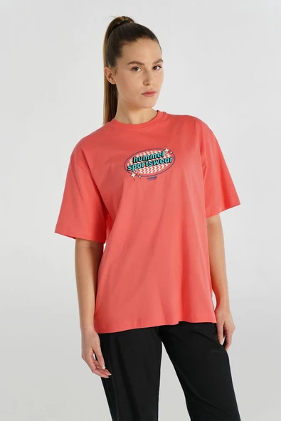 Hummel 912150-9952 Patez Oversize Kadın Spor Tişört ürün görseli 1