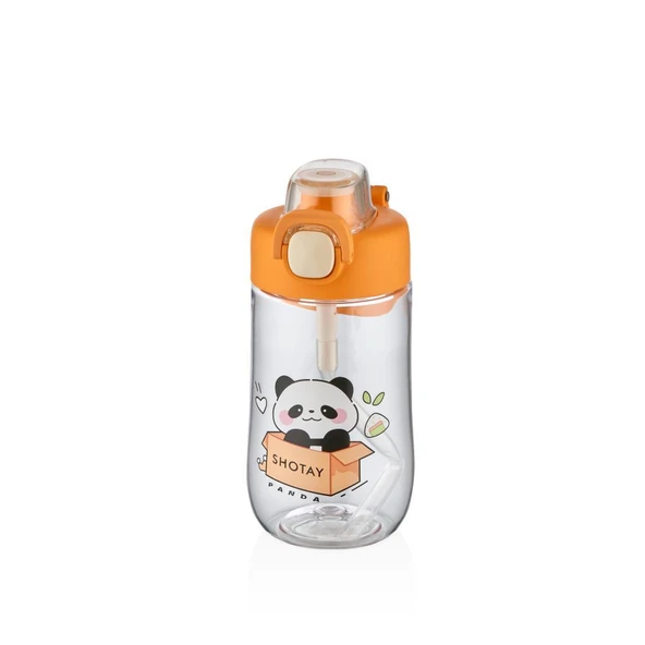 Shotay Çocuk Su Matarası Tritan Panda 500Ml Turuncu ürün görseli 1