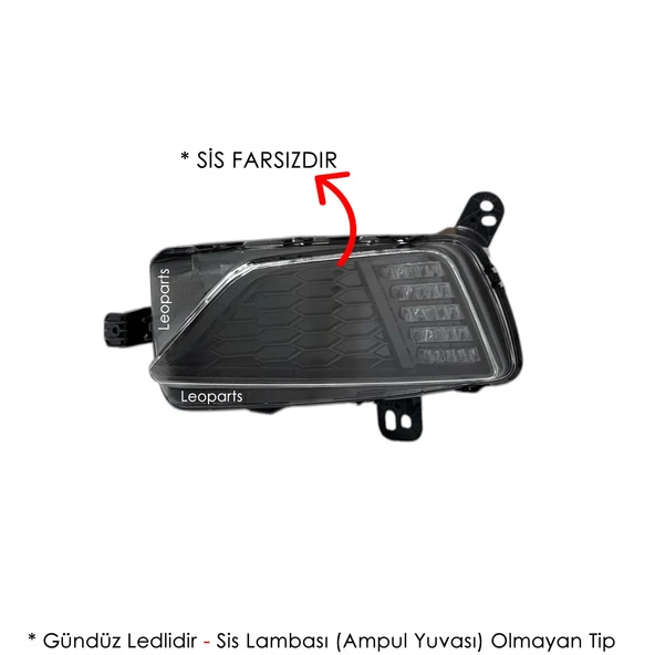 Leoparts Polo Sis Lambası Sol (Gündüz Ledli - Sis Farsız) 2018-2020 2G0941661B ürün görseli 1