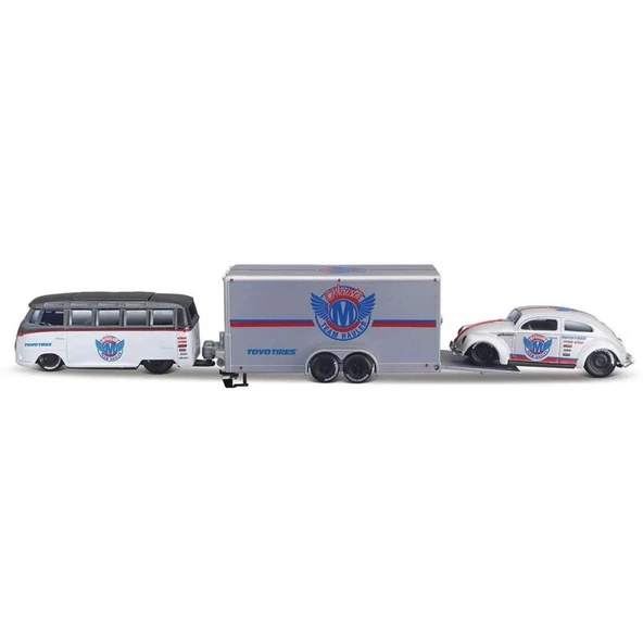 NessiWorld Maisto 1/64 Design Seri Yarış Takımı Römork ve Araç Set ürün görseli 1