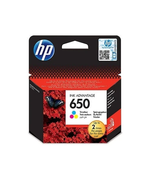 HP CZ102AE CMY Mürekkep Kartuş (650) ürün görseli 1