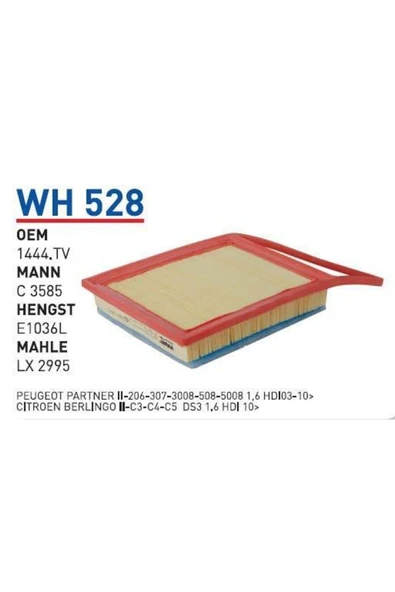 WH 528 HAVA FİLTRESİ - Resim 2