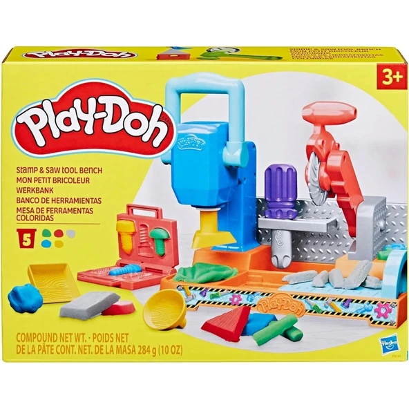 Nessiworld Play-Doh Stamp n Saw Tool Bench - Resim 5