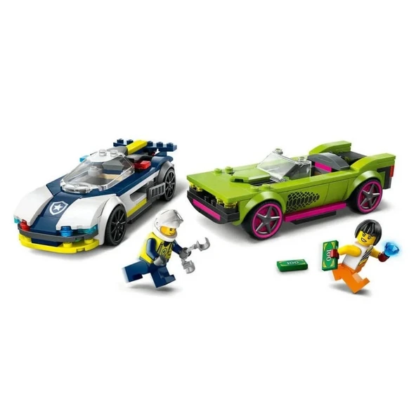 Nessiworld LEGO Police Car and Muscle Car Chase ürün görseli 1