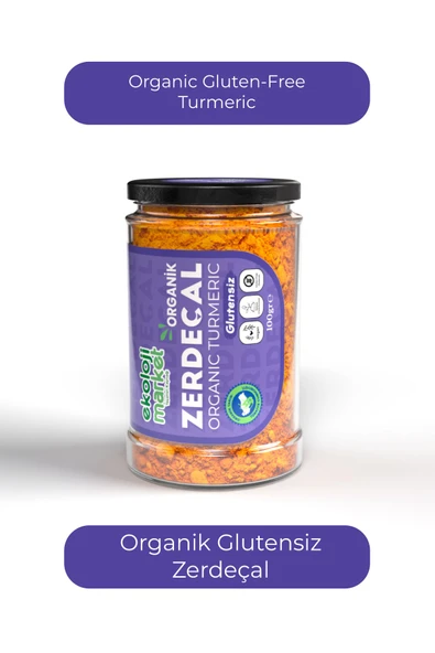 Ekoloji Market Organik Glutensiz Zerdeçal 100 gr / Organic Gluten-free Turmeric 100 gr ürün görseli 1
