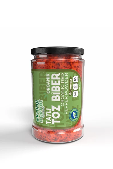 Ekoloji Market Organik Glutensiz Kavanoz Toz Biber- Tatlı 70 gr ürün görseli 1