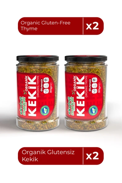Ekoloji Market Organik Glutensiz Kekik 30 Gr x2 / Organic Gluten-Free Thyme 30 Gr x2 ürün görseli 1