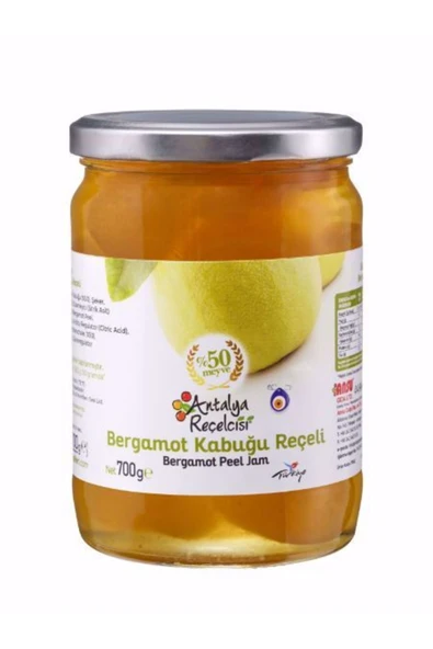 Antalya Reçelcisi Bergamot Kabuğu Reçeli 700g Klasik Seri ürün görseli 1