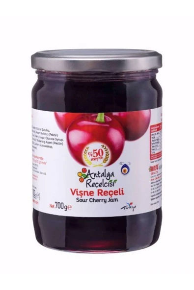 Antalya Reçelcisi Vişne Reçeli 700g Klasik Seri ürün görseli 1