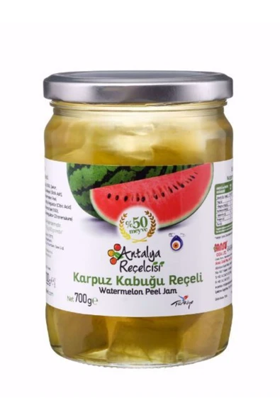 Antalya Reçelcisi Karpuz Kabuğu Reçeli 700g Klasik Seri ürün görseli 1