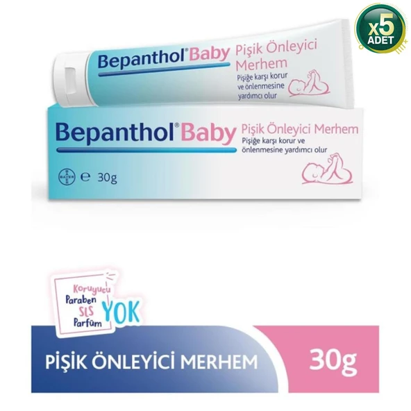 Bepanthol Baby Pişik Kremi 30 gr 5 Adet ürün görseli 1