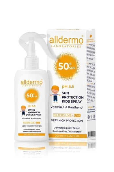 Alldermo Spf50 Çocuk Güneş Sprey 200 ml ürün görseli 1