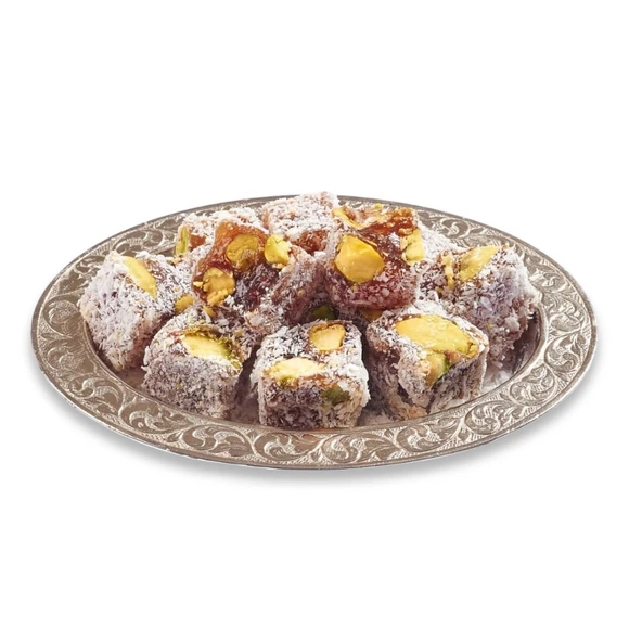 Hindistan Cevizli Antep Fıstıklı İncirli Lokum (250 g) ürün görseli 1
