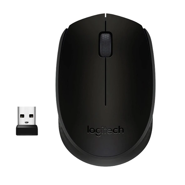 Logitech M171 Nano Alıcılı Kablosuz Siyah Mouse - Resim 2
