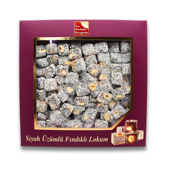 Siyah Üzümlü Fındıklı Lokum (500 g) ürün görseli 1