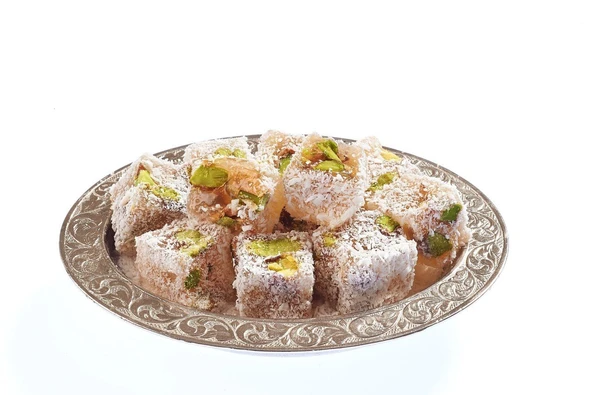 Hindistan Cevizli Antep Fıstıklı Mini Lokum  (250 g) ürün görseli 1