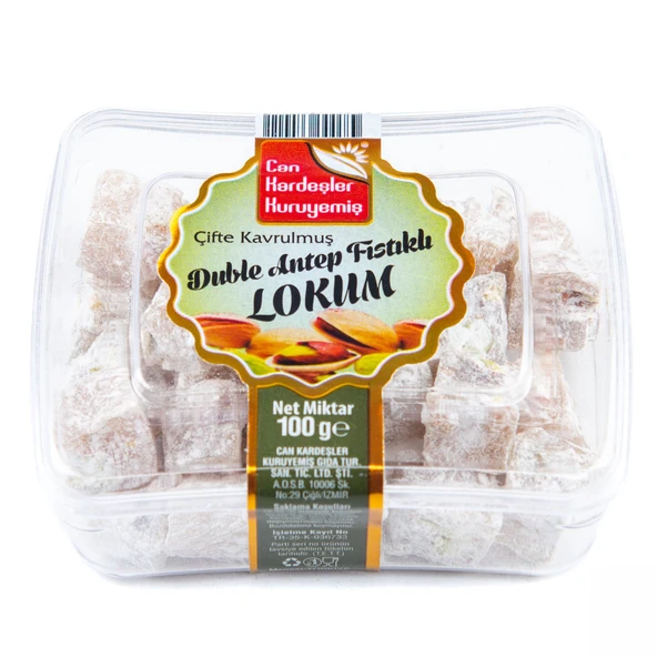 Çifte Kavrulmuş Duble Antep Fıstıklı Lokum (250 g) ürün görseli 1