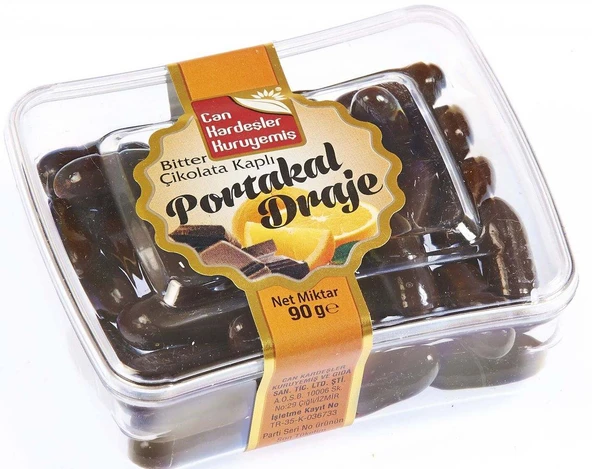 Bitter Çikolatalı Portakal Draje(90 g) ürün görseli 1