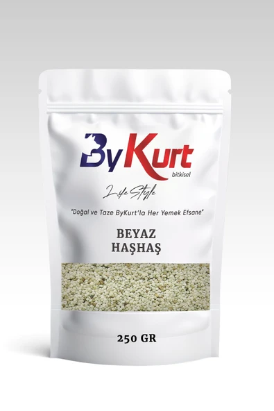 ByKurt Doğal Beyaz Haşhaş Tohumu 250 Gr - Taze ve Lezzetli Mutfak Lezzeti ürün görseli 1
