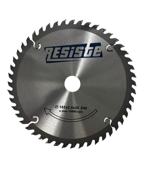 RESİSTE 165x2.4x20 Z48 SUNTA KESME TESTERESİ ürün görseli 1