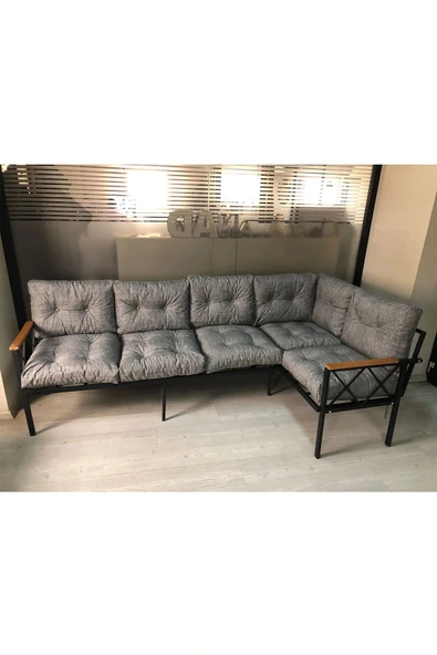 adımshops Miami Köşe Koltuk Takımı , 3+2 Balkon-bahçe-kafe-çay Seti-koltuk Takımı-mutfak Köşesi ürün görseli 1