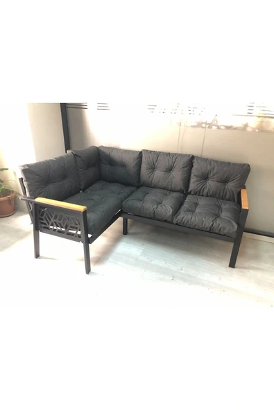 adımshops Miami melisa 2+2 Köşe Yön değiştirilebilir Koltuk Takımı Balkon-bahçe-kafe-mutfak-takımı ürün görseli 1