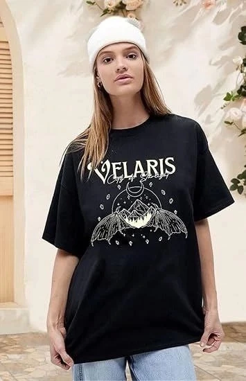 Bisiklet Yaka Baskılı T-shirt - Siyah ürün görseli 1