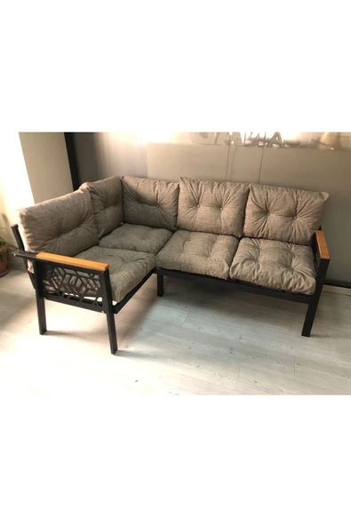 adımshops Miami melisa 2+2 Köşe Yön değiştirilebilir Koltuk Takımı Balkon-bahçe-kafe-mutfak-takımı ürün görseli 1