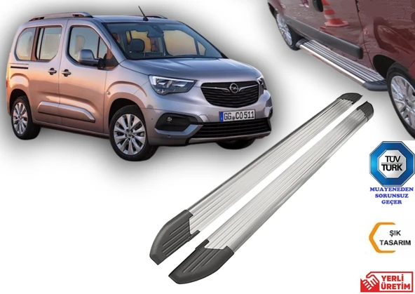 OPEL COMBO ARACA ÖZEL YAN BASAMAK KORUMA KISA ŞASE 2019 2020 2021 2022 2023 2024 2025 ürün görseli 1