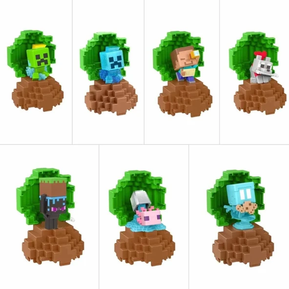 Nessiworld Minecraft Mini Mode Spawn Egg Sürpriz Figür Paketi HXT64 - Resim 2