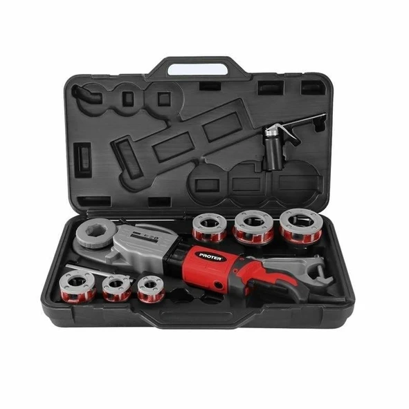 PROTER PR 1720 ELEKTRİKLİ EL TİPİ BORU PAFTA MAKİNESİ 1/2''-2'' ürün görseli 1