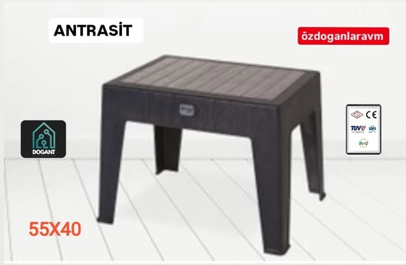 XXXL Balkon  Bahçe Havuz  Antrasit Sehpa 4 Adet ürün görseli 1