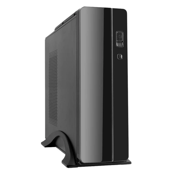 Frisby Slim Tower Micro ATX, 300W Slim Power, 80mm Fanlı FC-S6020B Kulplu Siyah Kasası ürün görseli 1