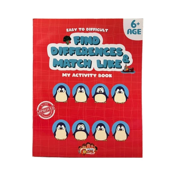 Nessiworld Find Differences Matc Like My Activity Book ürün görseli 1