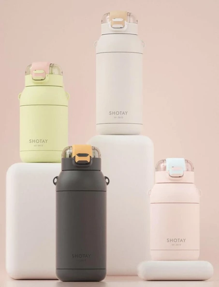 Shotay Dome Çelik Termos Matara 800Ml Lila - Resim 8