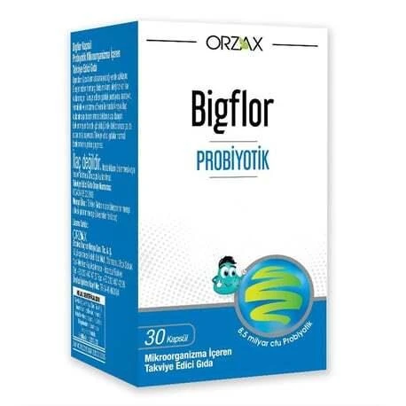 Orzax Bigflor Probiyotik 30 Kapsül ürün görseli 1
