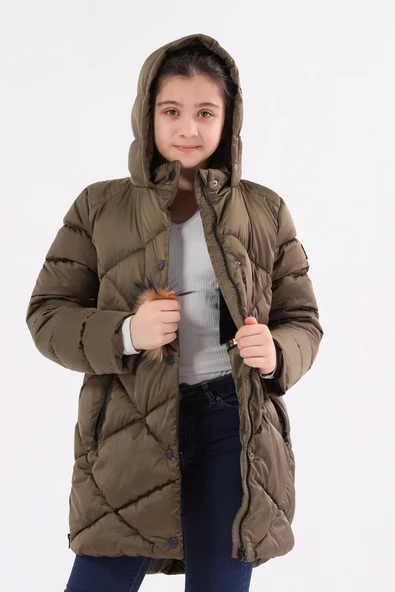 Kız Çocuk Mont 51273 - Resim 8