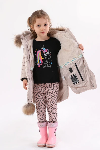 Kız Çocuk Mont 51278 - Resim 6