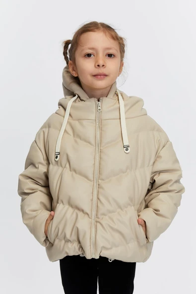 Kız Çocuk Şişme Mont 51320 - Resim 8